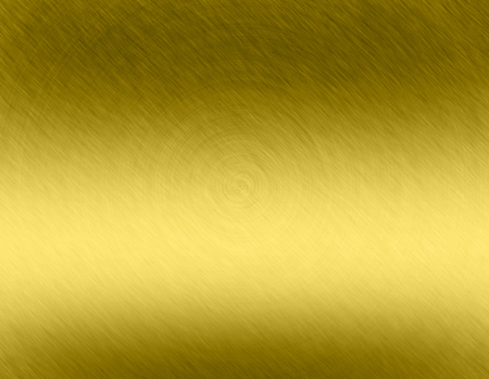 Gold metal brushed background or texture of brushed steel plate with reflections Iron plate and shinyの写真素材