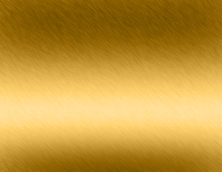 Gold metal brushed background or texture of brushed steel plate with reflections Iron plate and shinyの写真素材