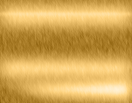 Gold metal brushed background or texture of brushed steel plate with reflections Iron plate and shinyの写真素材