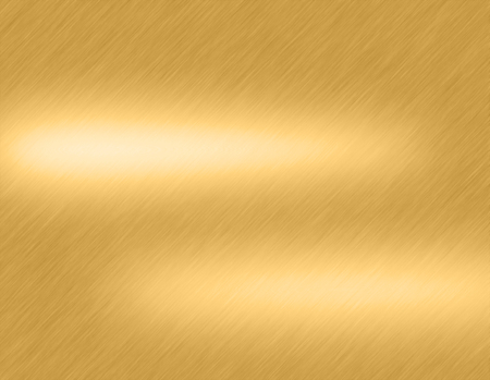 Gold metal brushed background or texture of brushed steel plate with reflections Iron plate and shinyの写真素材