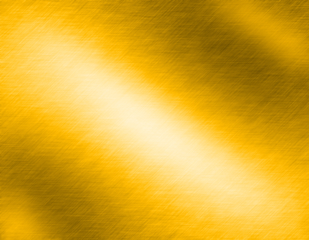 Gold metal brushed background or texture of brushed steel plate with reflections Iron plate and shinyの写真素材