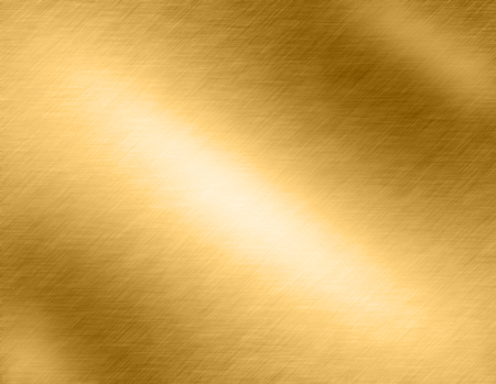Gold metal brushed background or texture of brushed steel plate with reflections Iron plate and shinyの写真素材
