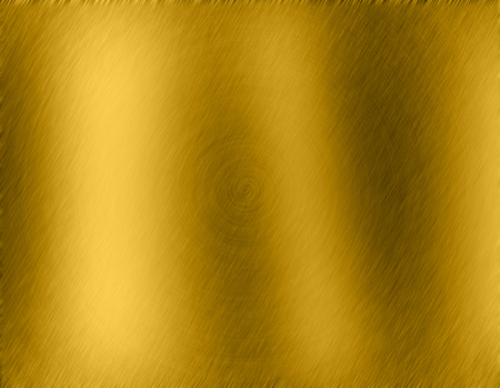 Gold metal brushed background or texture of brushed steel plate with reflections Iron plate and shinyの写真素材