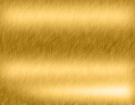 Gold metal brushed background or texture of brushed steel plate with reflections Iron plate and shinyの写真素材