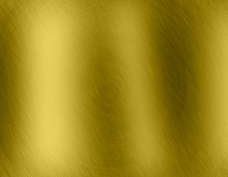 Gold metal brushed background or texture of brushed steel plate with reflections Iron plate and shinyの写真素材