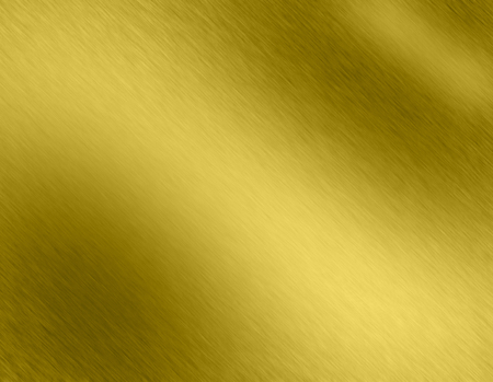 Gold metal brushed background or texture of brushed steel plate with reflections Iron plate and shinyの写真素材
