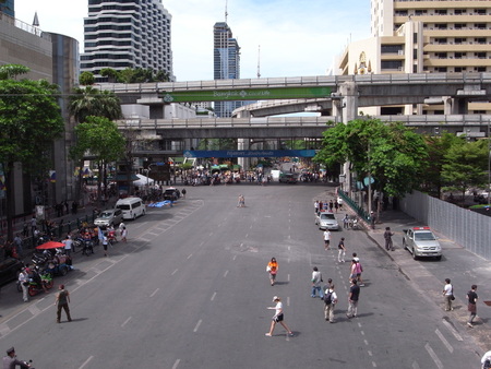 A scene after the clashes with Red shirts recorded on May 20, 2010のeditorial素材