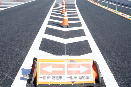 Highway before official openingの写真素材