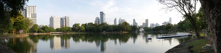 Lumphini park, Bangkokの写真素材
