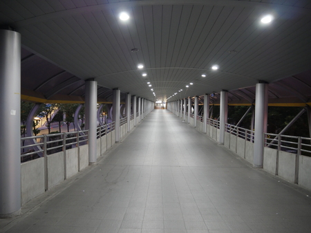 Accessway to BTS Chong Nonsi station in the morningのeditorial素材