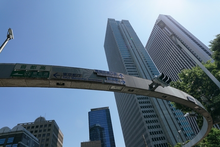 Intersection near Shinjuku police stationの素材 [FY31080507619]