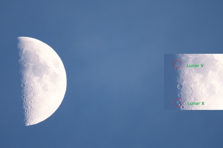 Lunar X and Lunar Vの写真素材
