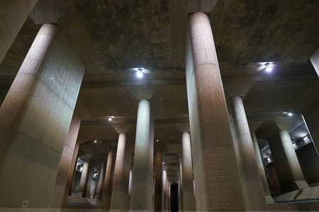 The Metropolitan Area Outer Underground Discharge Channelのeditorial素材