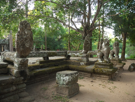 Siem Reap-Banteay Kdei is a Buddhist temple in Angkor, Cambodia.の写真素材