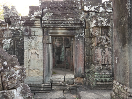 Siem Reap-Banteay Kdei is a Buddhist temple in Angkor, Cambodia.の写真素材