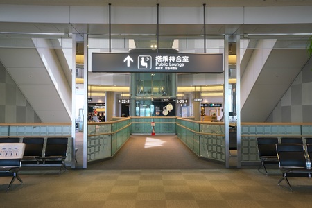 Chiba, Japan-July 23, 2018: Narita Airport Terminal1 International Connection Counter