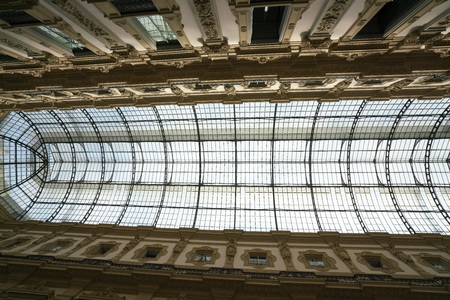 Milan, Italy-July 24, 2018: the Roof of the Galleria Vittorio Emanuele II, Milanのeditorial素材