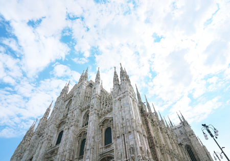 Milan, Italy-July 24, 2018: Milan Cathedral or Duomo di Milanoのeditorial素材