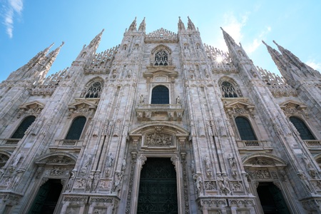 Milan, Italy-July 24, 2018: Milan Cathedral or Duomo di Milanoのeditorial素材