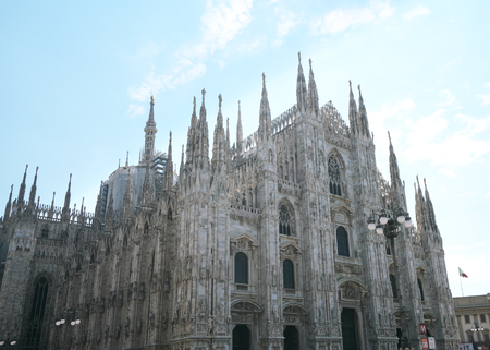 Milan, Italy-July 24, 2018: Milan Cathedral or Duomo di Milanoのeditorial素材