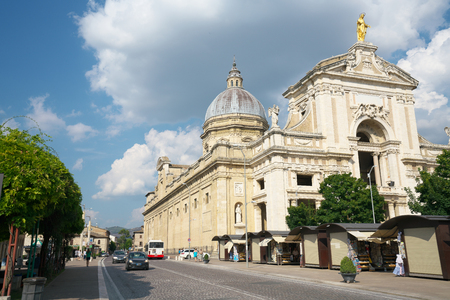 Assisi, Italy-July 28, 2018: The Basilica of Santa Maria degli Angeliのeditorial素材