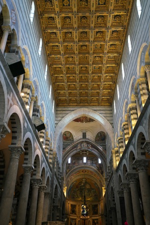 Pisa, Italy-July 26, 2018: Pisa Cathedral or Cattedrale Metropolitana Primaziale di Santa Maria Assunta, Pisaのeditorial素材