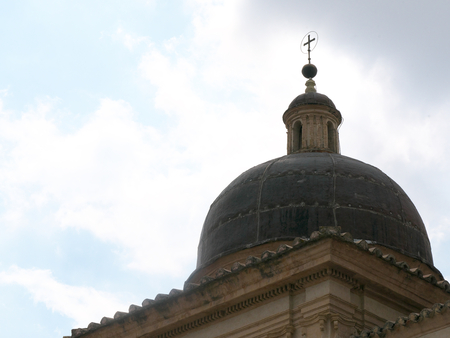 Assisi, Italy-July 28, 2018: Basilica di San Francesco d'Assisi or Papal Basilica of Saint Francis of Assisiのeditorial素材