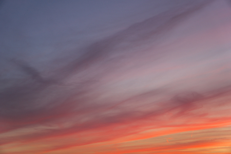 Tokyo, Japan - August 18, 2018: Background of the evening sky and amazing clouds.の写真素材