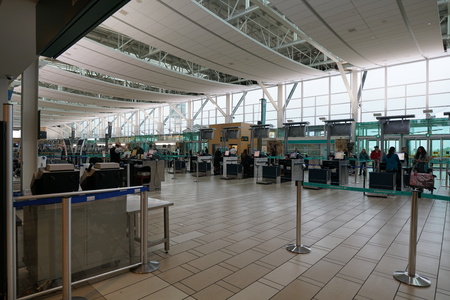 Vancouver, Canada-September 9, 2018: Vancouver Airport Domestic Terminalのeditorial素材