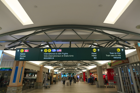 Vancouver, Canada-September 9, 2018: Vancouver Airport Domestic Terminalのeditorial素材