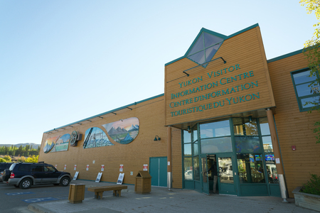 Whitehorse, Canada-September 10, 2018: Yukon Visitor Information Centreのeditorial素材