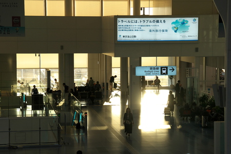 Tokyo, Japan-October 20, 2018: Haneda Airport International Passenger Terminalのeditorial素材