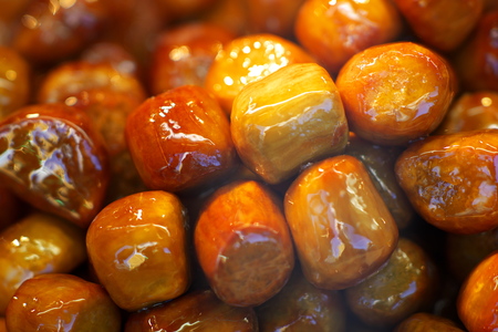 Typical Japanese food--cndied sweet potato or Digu imoの写真素材