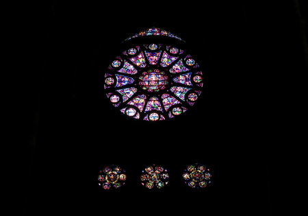 Reims, France-October 10, 2018: Inside of Cathedral of Notre-Dame or Our Lady of Reims in Reims, Franceのeditorial素材