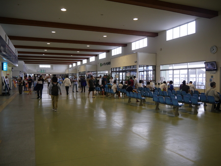 Okinawa, Japan-May 31, 2019: Ishigaki Ferry Terminal in Ishigaki Island, Okinawa, in the morningのeditorial素材