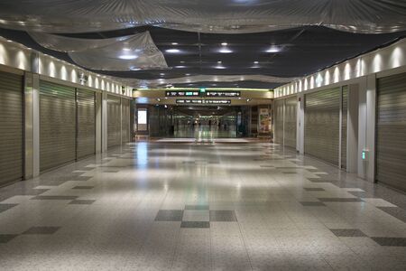Aichi, Japan-August 20, 2019: Sakaechika or Underground shopping area at Sakae in the morningのeditorial素材