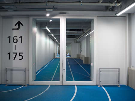 Chiba,Japan-June 19, 2020: Narita Internal Airport Terminal 3 access bridge to gates 161 to 175のeditorial素材