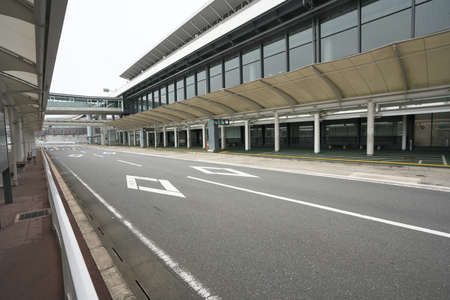 Chiba,Japan-June 18, 2020: Quiet Narita International Airport Terminal 1 Departer floor