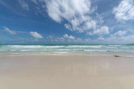 Beautiful sea and shore of Toguchinohama beach in Irabujima island, Japanの写真素材