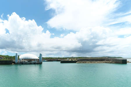 Shimajiri Fishing Port in Miyako island, Okinawa, Japanの写真素材