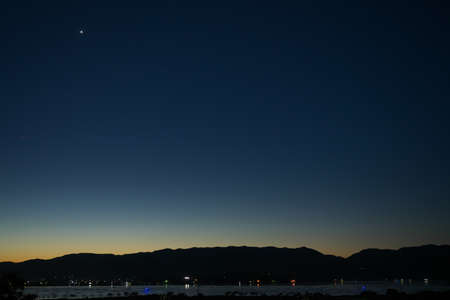 Dawn at Lake Kamo, Sado, Niigata, Japan