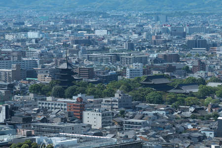 Kyoto,Japan-October 16, 2020: Distant view of Toji Temple, Kyotoのeditorial素材