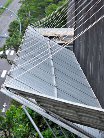 Tokyo,Japan - August 24, 2021: Protective shelves or drop prevention barriersの写真素材