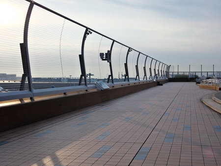 Tokyo,Japan - November 3, 2021: Tokyo International Airport Terminal 3 Observation Deckのeditorial素材