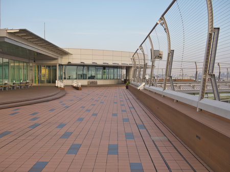 Tokyo,Japan - November 3, 2021: Tokyo International Airport Terminal 3 Observation Deckのeditorial素材