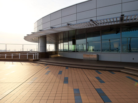 Tokyo,Japan - November 3, 2021: Tokyo International Airport Terminal 3 Observation Deckのeditorial素材