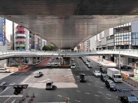 Tokyo, Japan - March 19, 2022: Shibuya in Tokyo under large-scale redevelopment plan