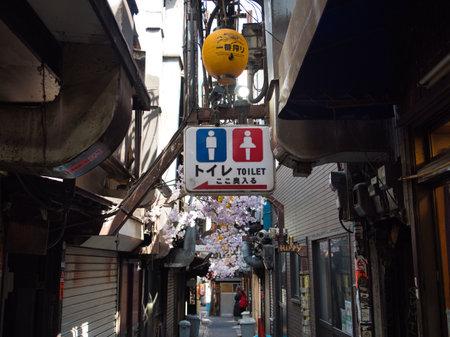 Tokyo, Japan - April 29, 2023: Omoide Yokocho in Shinjuku, Tokyoのeditorial素材