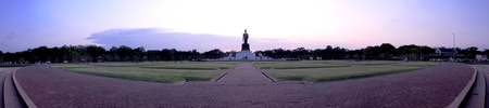 Buddhist park in the Phutthamonthon district, Buddha Monthon  Nakhon Pathom Province of Thailand  の写真素材