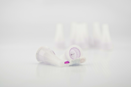 disposable needles for insulin penの写真素材